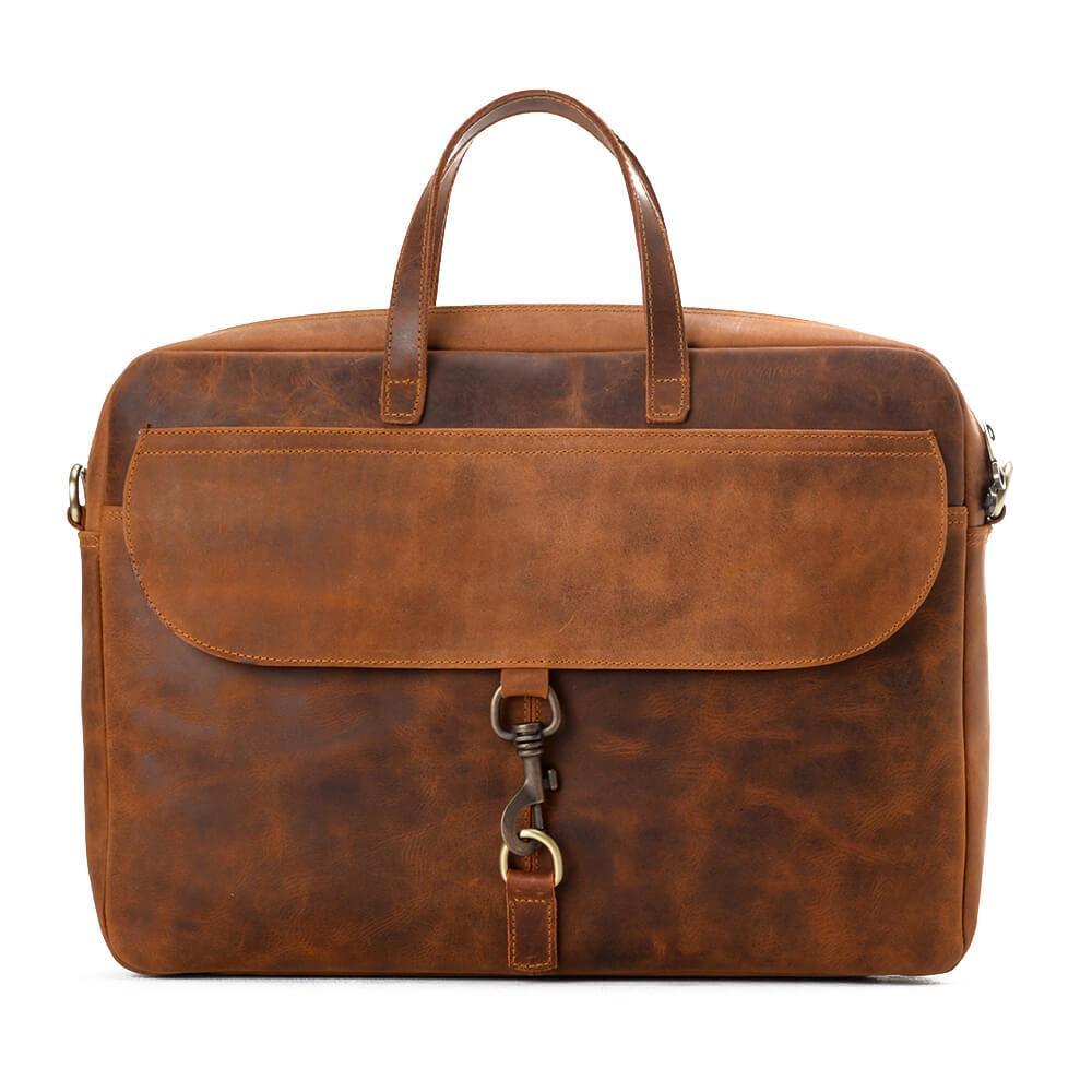 Unisex Vintage Havana Laptop Bag