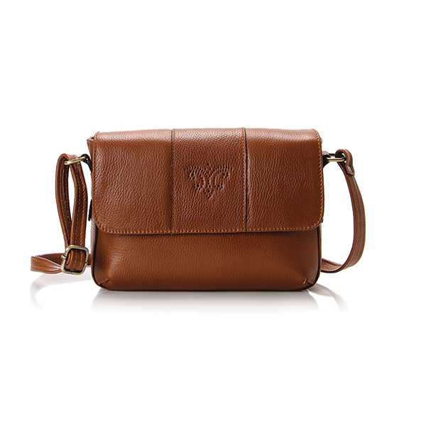 Havana Matt Leather Cross Bag