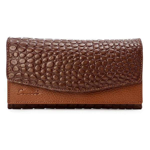 Havana Croc Leather Wallet