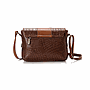 Havana Croc Leather Cross Bag