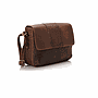 Vintage Brown Leather Cross Bag
